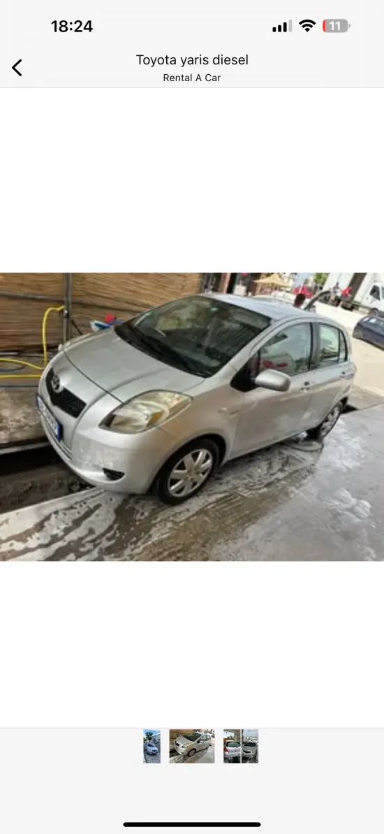Louer une Toyota Yaris de l'année 2008 à Sarandë